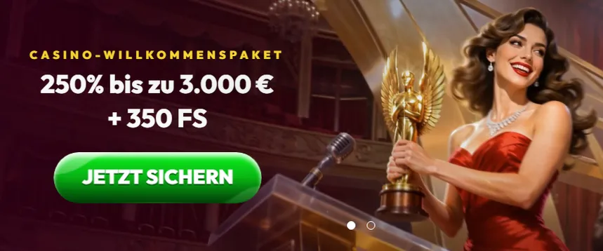 CasinoInfinity — 250% bis zu 3.000 € + 350 FS